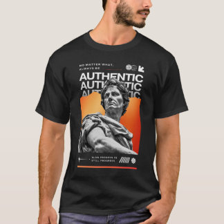 グラデーション・グランジ・彫刻 Tシャツ