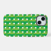 グラデーション グリーンカラー  iPhone 15ケース (裏面横)