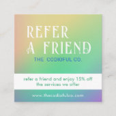 グラデーション スクエア 紹介カード (正面)