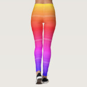 グラデーション ネオン プライド タルタン モダン ファブリック レギンス (裏面)