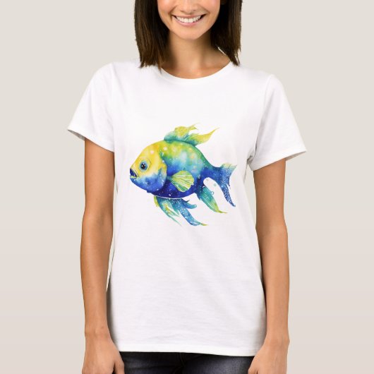 グラデーション フィッシュ Tシャツ (正面)
