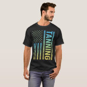 グラデーション フラッグ 日焼け サンバス サンタン Tシャツ (正面フル)