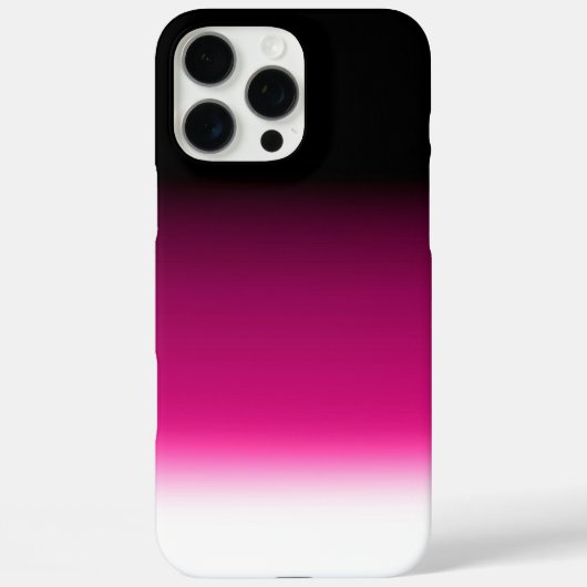 グラデーション 白 ピンク ワインレッド Case-Mate iPhoneケース (裏面)