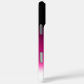 グラデーション 白 ピンク ワインレッド Case-Mate iPhoneケース (裏面 / 右)
