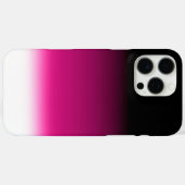 グラデーション 白 ピンク ワインレッド Case-Mate iPhoneケース (裏面 (横))