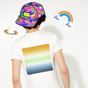 グラデーション AroAce アジェンダー プライド Tシャツ