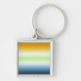 グラデーションAroAceエージェントプライド キーホルダー