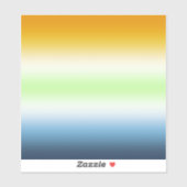 グラデーションAroAceエージェントプライド シール (シート)