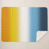 グラデーションAroAceプライドフラグ – カラフル AroAceフラグ シェルパブランケット (正面(横))