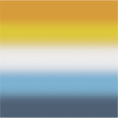 グラデーションAroAceプライドフラグ – カラフル AroAceフラグ シール (正面)