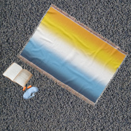 グラデーションAroAceプライドフラグ – カラフル AroAceフラグ スローブランケット