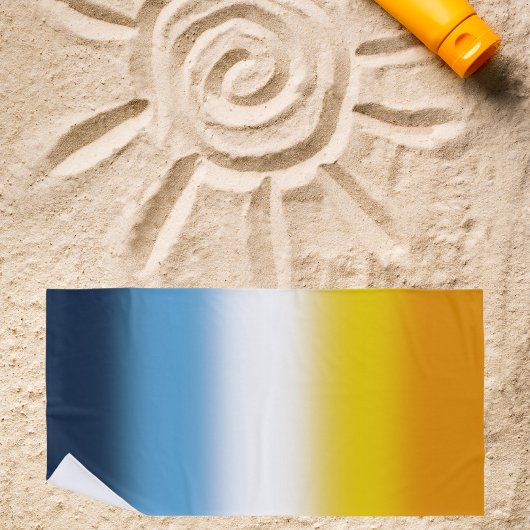 グラデーションAroAceプライドフラグ – カラフル AroAceフラグ ビーチタオル