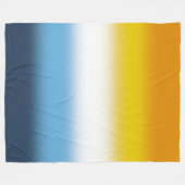 グラデーションAroAceプライドフラグ – カラフル AroAceフラグ フリースブランケット (正面(横))