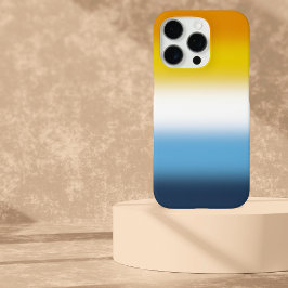 グラデーションAroAceプライドフラグ – カラフル AroAceフラグ iPhone 16 Proケース