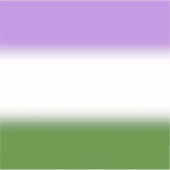 グラデーションGenderqueerプライドフラグ – Genderqueerフラグ シール (正面)