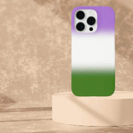グラデーションGenderqueerプライドフラグ – Genderqueerフラグ iPhone 16 Proケース