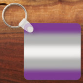 グラデーションGreysealプライドフラグ – Greysealフラグ キーホルダー (正面)
