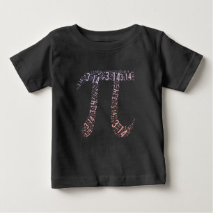 グラデーションIP記号の桁数の計算 幸せな日 ベビーTシャツ