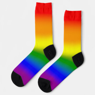 グラデーションLGBTQレインボープライド ソックス