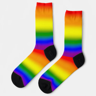 グラデーションLGBTQレインボープライド ソックス