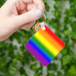 グラデーションLGBTQ+レインボープライドフラグ - レインボーフラグ キーホルダー