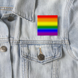 グラデーションLGBTQ+レインボープライドフラグ - レインボーフラグ 缶バッジ