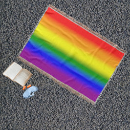 グラデーションLGBTQ+レインボープライドフラッグ - レインボーフラッグ スローブランケット