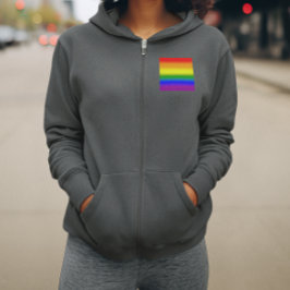 グラデーションLGBTQ+レインボープライドフラッグ - レインボーフラッグ パーカ