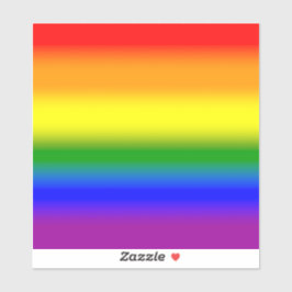 グラデーションLGBTQ+レインボープライド国旗 – Rainbow Flag シール