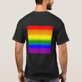 グラデーションLGBTQ+レインボープライド国旗 – Rainbow Flag Tシャツ (裏面)