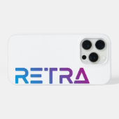 グラデーションRetra iPhoneケース (裏面横)