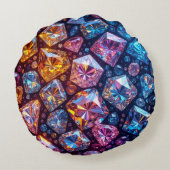 グラデ数々のーション表示内の色の宝石 ラウンドクッション (裏面)