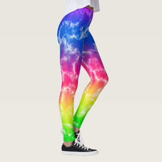 グラデ鮮やかーション絞り染めレギンス レギンス (右)