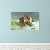 グラドロン川の飛行c.1884 キャンバスプリント (インサイチュ (ウッドフロア))