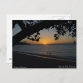 グラナダの夕日 ポストカード (正面/裏面)