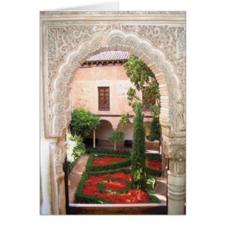 グラナダのLaのアルハンブラの庭のフラッシュ