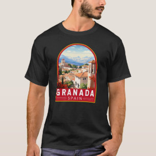 グラナダスペイントラベルアートヴィンテージ Tシャツ
