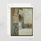 グラナダ・アルハンブラインテリア(w/c) ポストカード (正面/裏面)