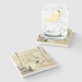 グラナダ(アルハンブラ)は、「Spaiのスケッチからの9つをめっきします ストーンコースター (横)