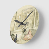 グラナダ(アルハンブラ)は、「Spaiのスケッチからの9つをめっきします ラウンド壁時計 (傾斜)