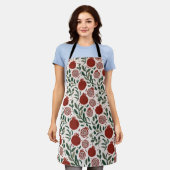 グラナダ：ザクロのパターン エプロン (着用した状態)