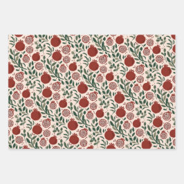 グラナダ：ザクロのパターン ラッピングペーパーシート