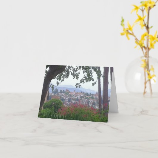 グラナダ、スペイン カード (黄色い花)