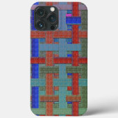 グラニスはバーラップやキャンバスの側面に「格子模様」の色をした Case-Mate iPhoneケース (裏面)