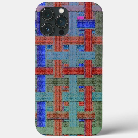 グラニスはバーラップやキャンバスの側面に「格子模様」の色をした Case-Mate iPhoneケース (裏面)