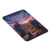 グラニット上の彫刻、ルワンゴ ブルキナファソ マグネット (右側)