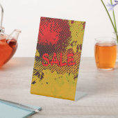 グラニーお尻販売サインはっきりしたと派手な色 台座サイン (インサイチュ)