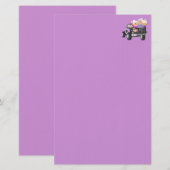 グラニーが黒いピックアップトラックの文房具に乗る 便箋 (正面/裏面)