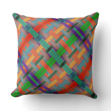 グラニーの交錯した赤い帯、織物の側面