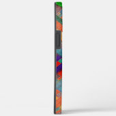 グラニーの交錯した赤い帯、織物の側面 Case-Mate iPhoneケース (裏面 / 右)